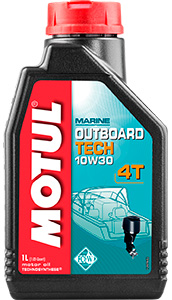 MOTUL 106453 Outboard TECH 4T 10w30 Semi Syntetic - 1 литр