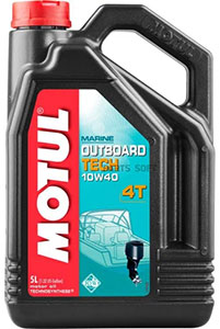 MOTUL Outboard TECH 4T 10w40 Semi-Syntetic - 5 