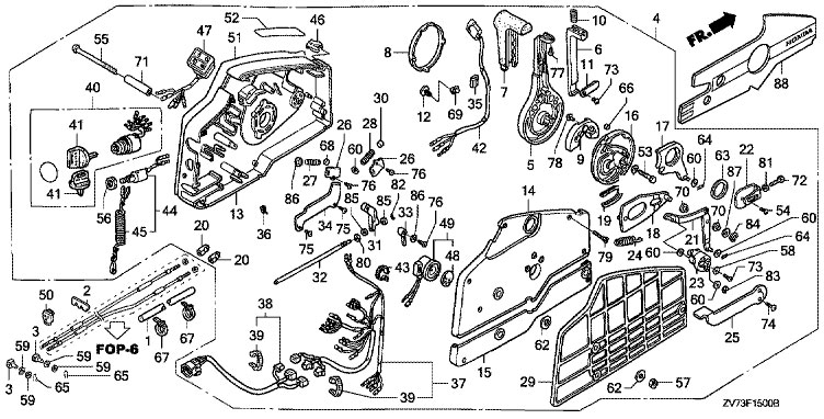 дистанционное управление honda BF30A4 SRTU Remote Control