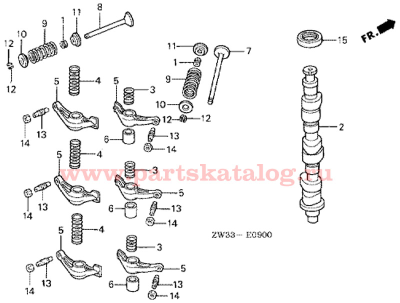 Camshaft honda bf50 #7
