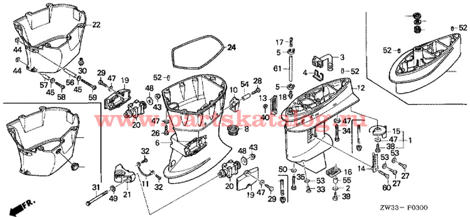 Honda bf50 parts #4