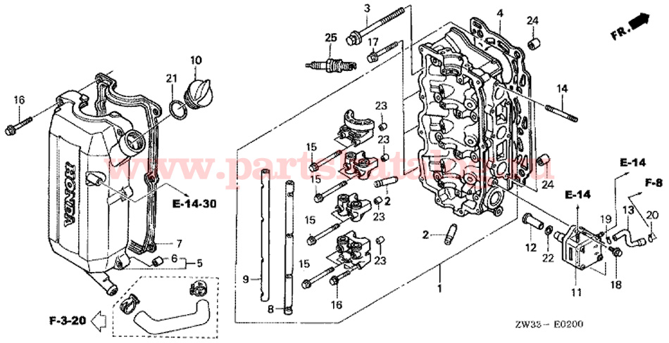 Honda bf50 parts #2