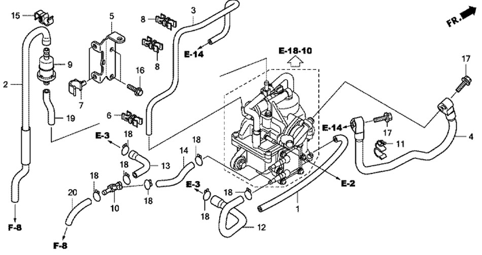   honda BF50D LRTU Tube