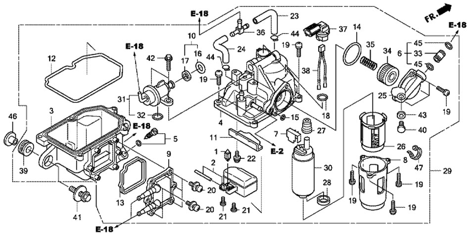 Honda bf50 parts #6
