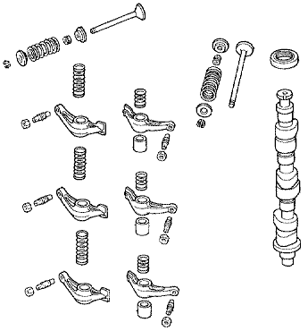 Camshaft honda bf50