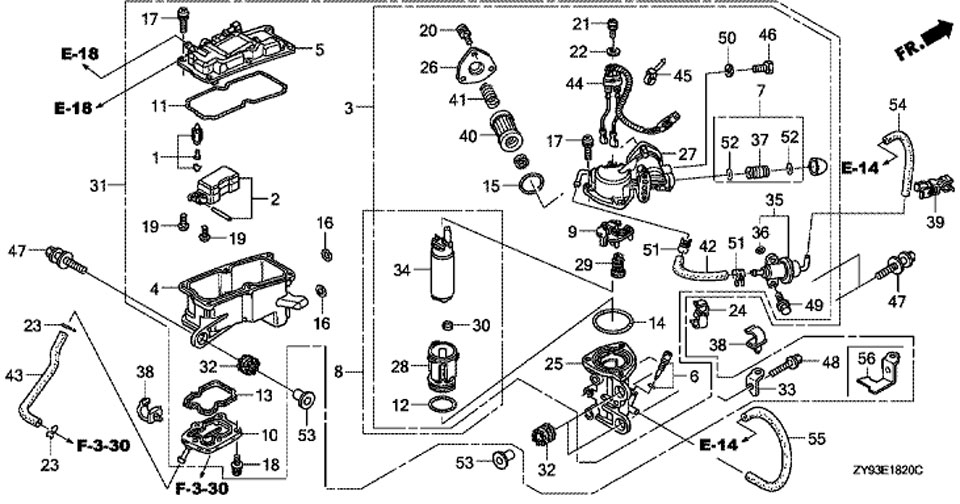  Vapor Eliminator  honda BF90 DKO LRTU