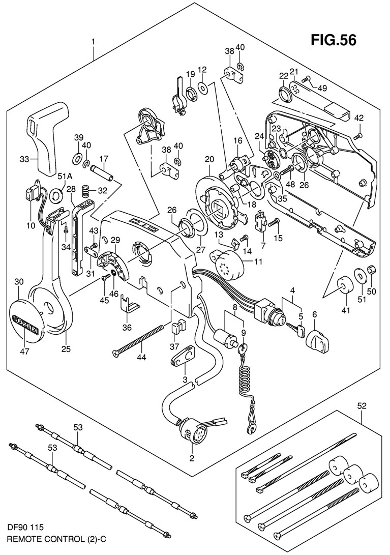     Suzuki DF115 TL K9 E1 K9    2004  Remote Control