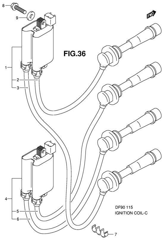   Suzuki DF115 TL K9    Ignition Cool