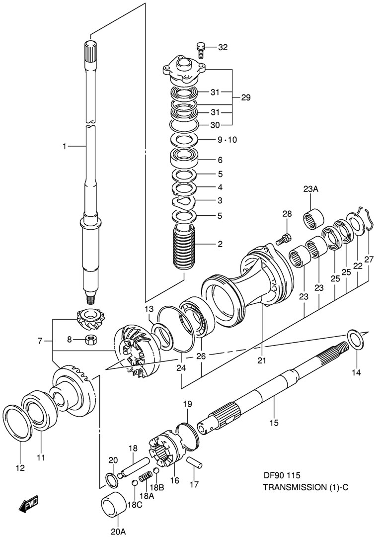   Suzuki DF90T, DF100T, DF115T