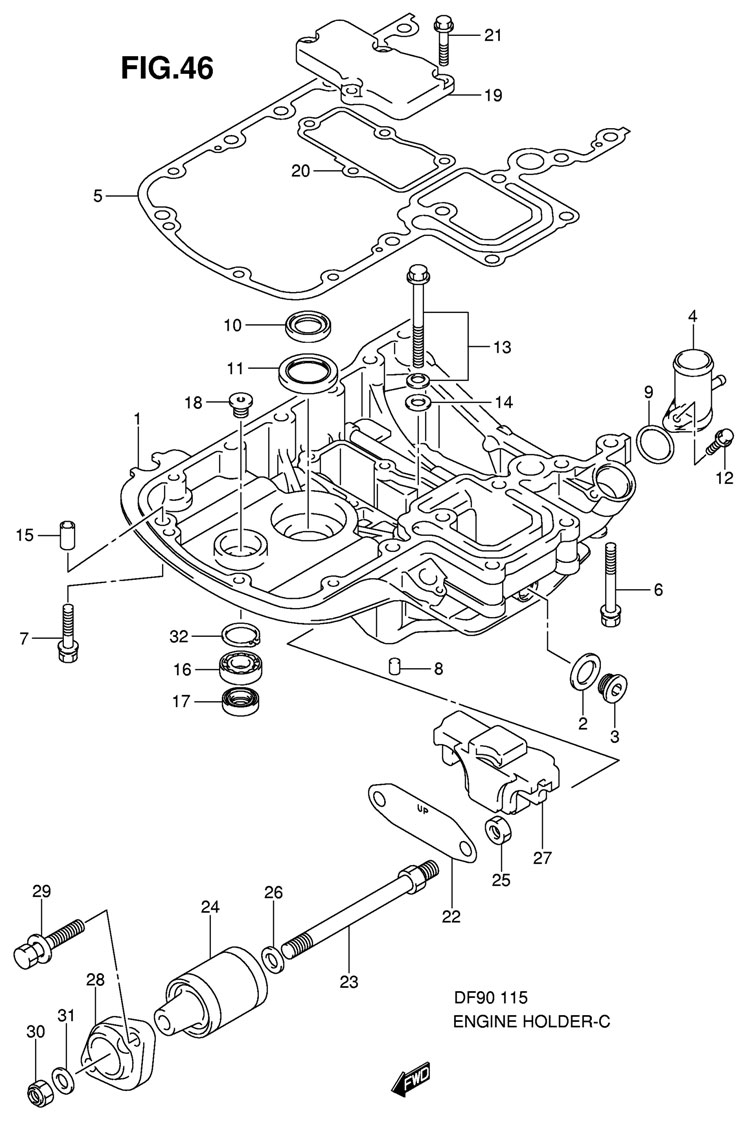    Suzuki DF115TL DF90:680686~, DF115:681518~, DF100