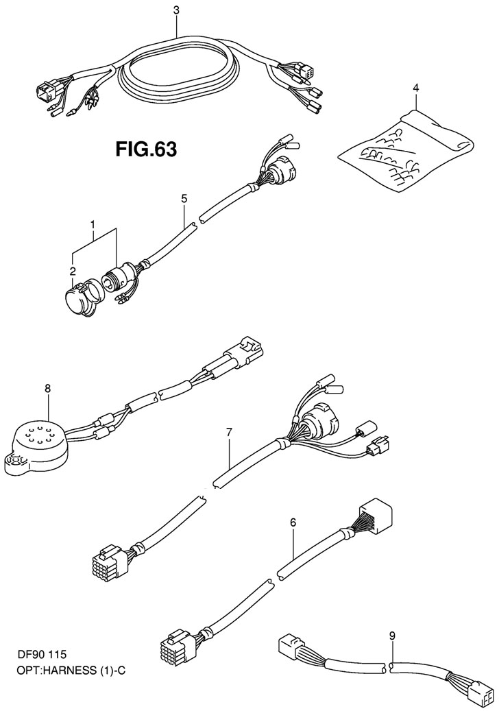 Harness Suzuki DF115 TL K9  