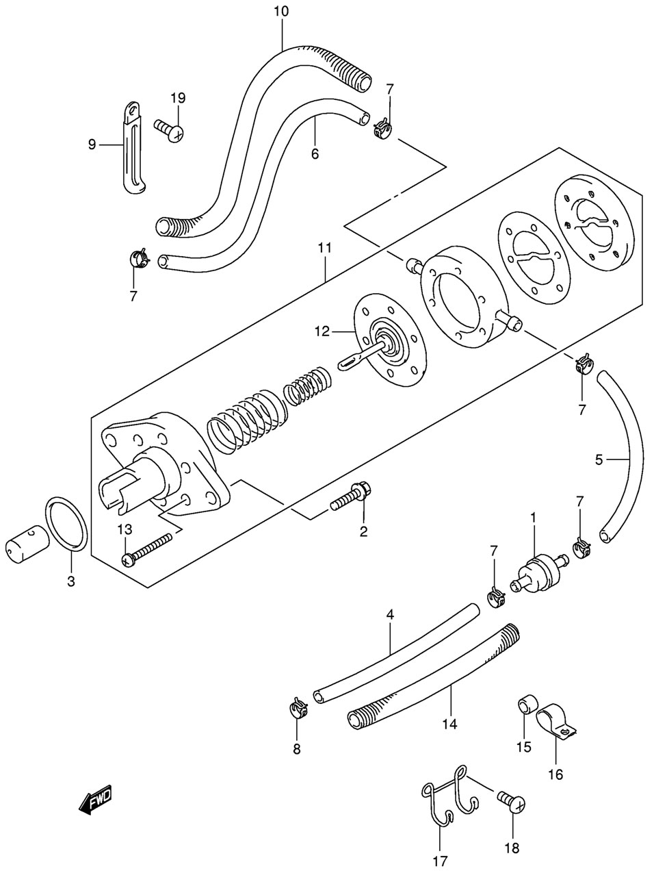   suzuki df15sk9 Fuel Pump