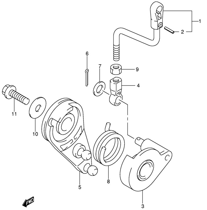    Suzuki DF9.9R, DF15R  2005-2009