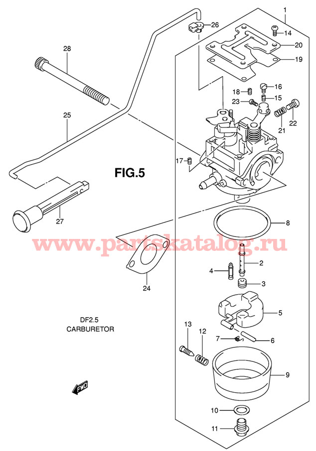 suzuki df-2.5 sk11 2011  Carburetor
