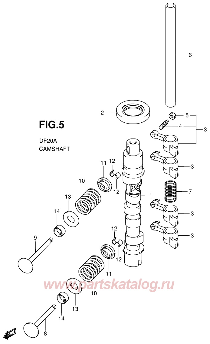  Camshaft    suzuki df20a 2013, DF9.9B P01