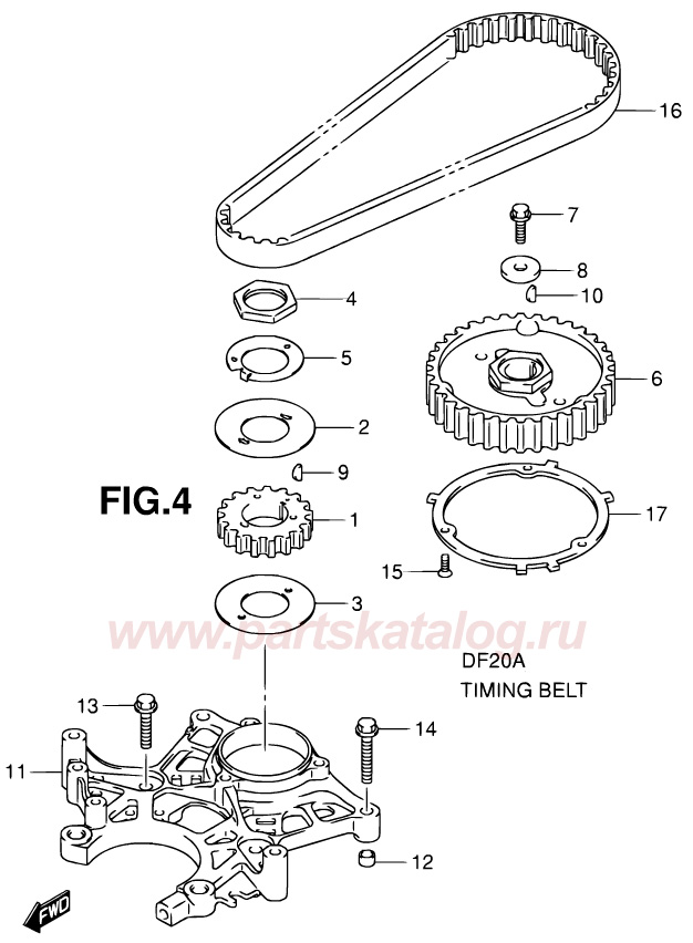   Timing Belt   suzuki df20a
