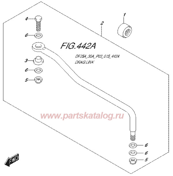   suzuki df25-a, Drag Link,  2014