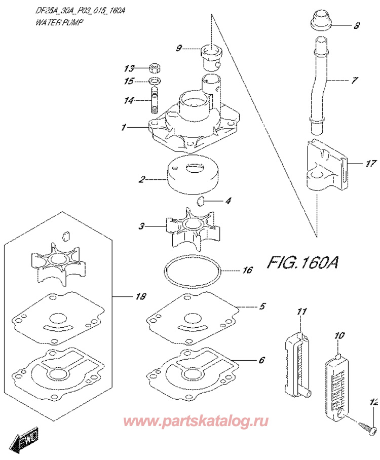   Suzuki df25-a Water Pump - ,  2014