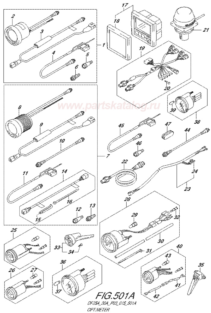  :   suzuki df25-ar Option Meter,  2014