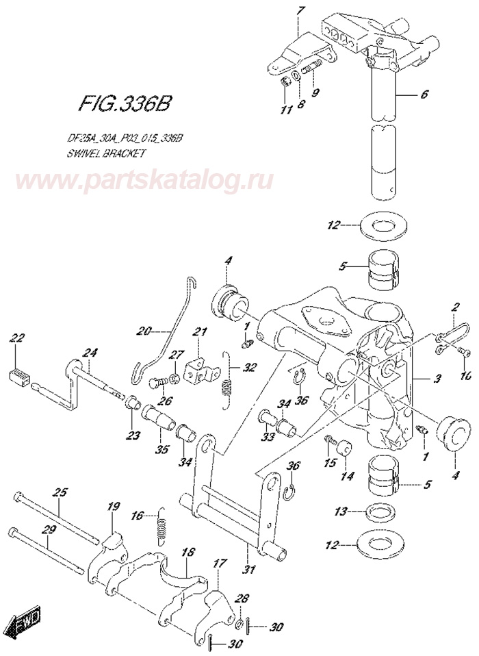  suzuki df25ar Swivel Bracket  ,  2014