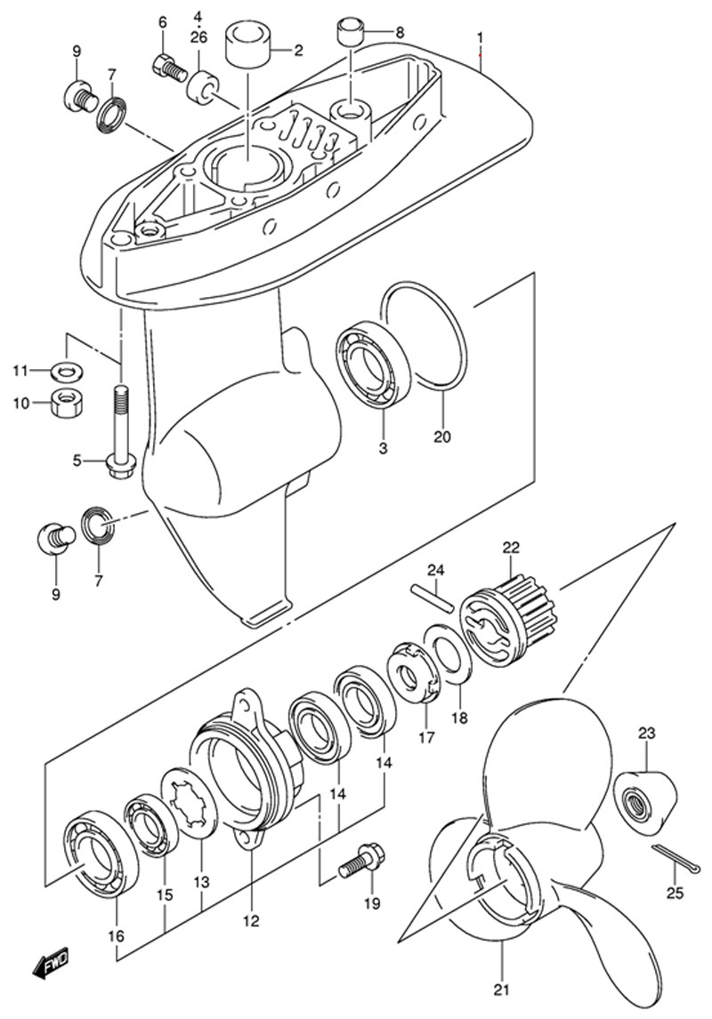 Suzuki df4 k9 2009 -    DF4, DF5, 2002-2003  