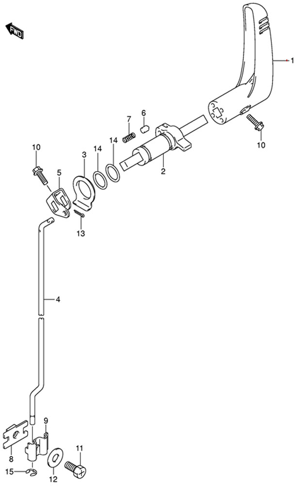   Clutch Lever suzuki df4 k9 2009