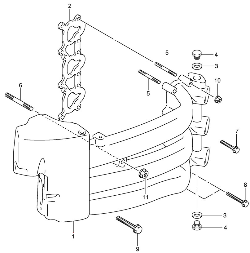   Inlet Manifold  suzuki df50 tl k9