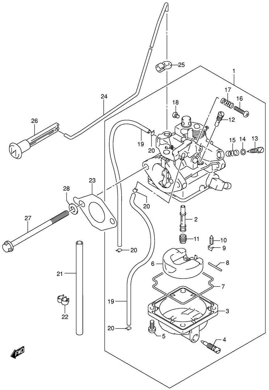   Suzuki DF6 Carburetor