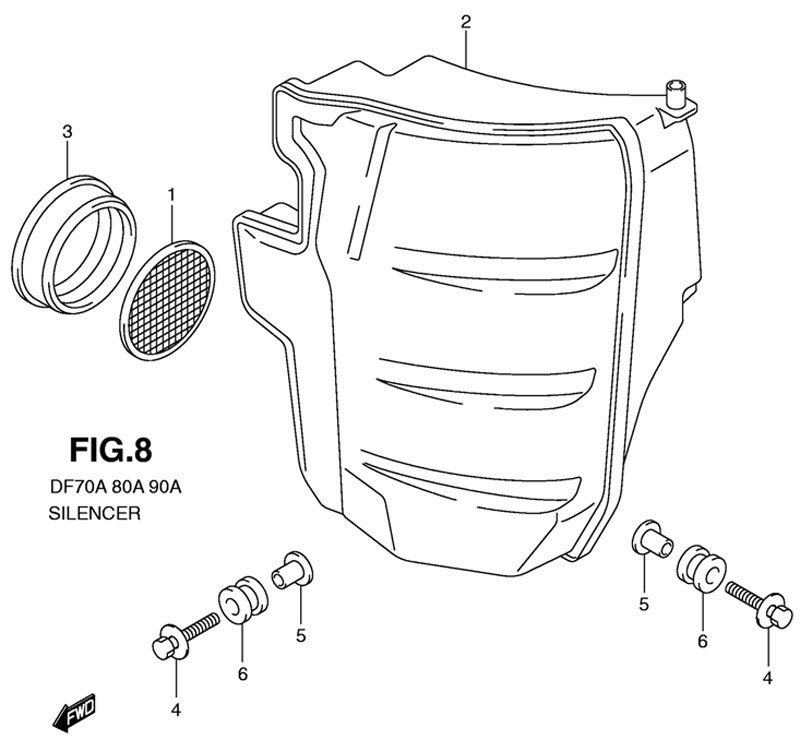  suzuki df80 atl k9 Silencer