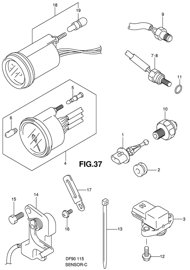   Sensor  Suzuki DF 90 TL 2008