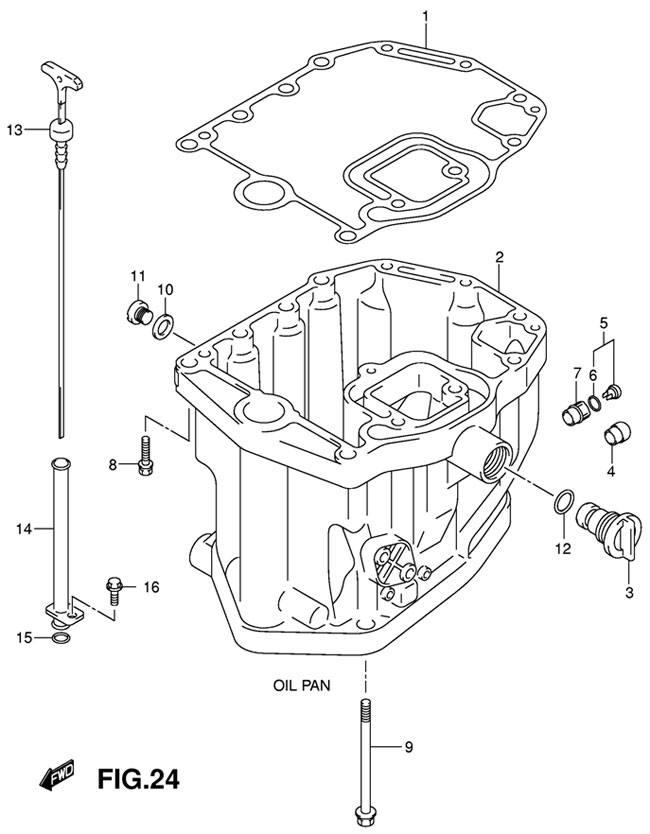    Suzuki DF90 TL 2008 -   , Oil Pan