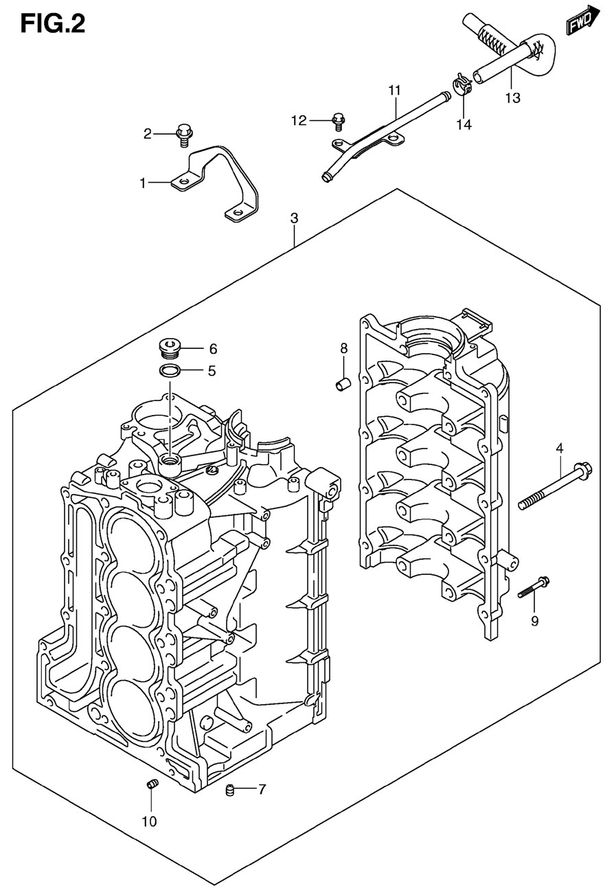    suzuki df90atl k9 Cylinder Block