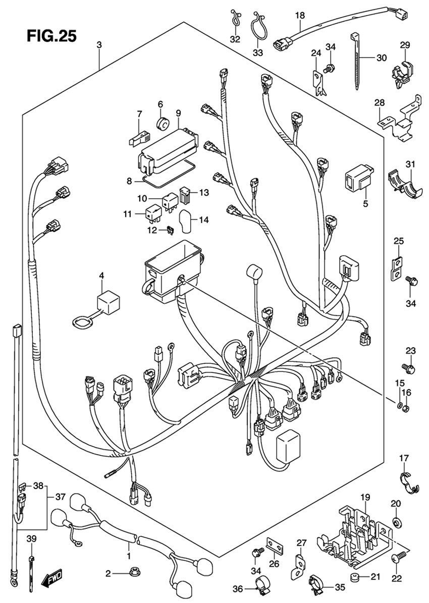 suzuki df90 atl k9   Harness