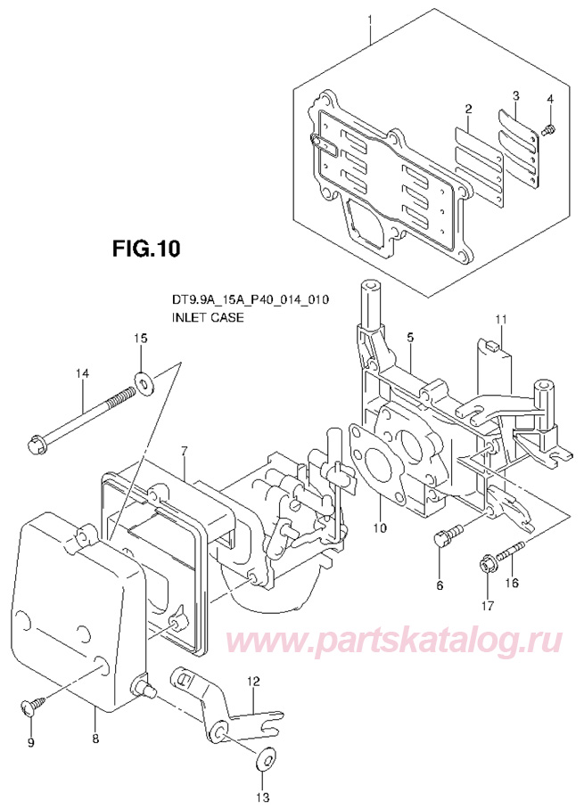  suzuki dt15a 2013,  Inlet Case
