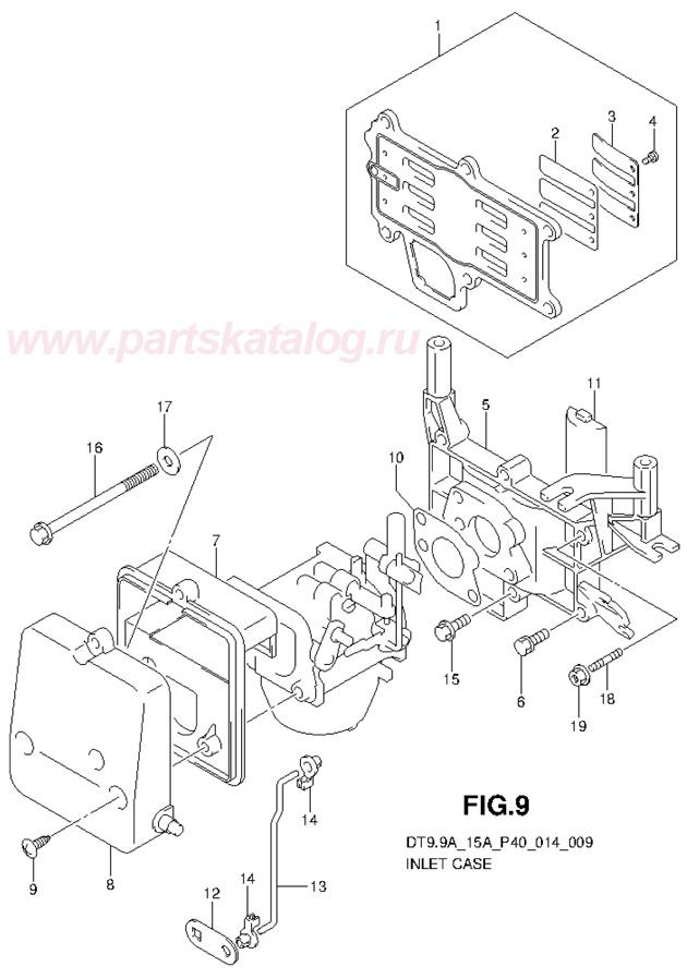  suzuki dt15ak  p36, Inlet Case  ,  2013