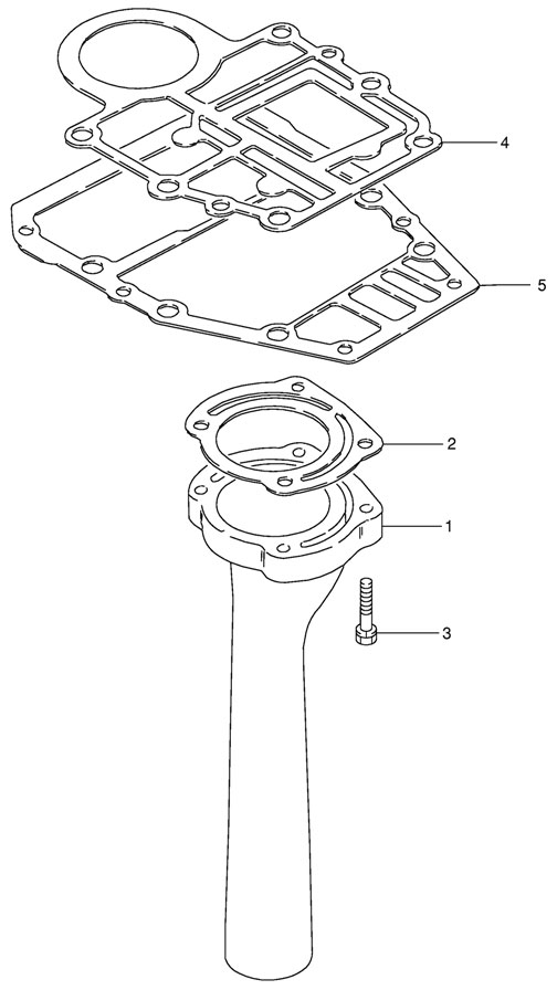   suzuki dt 15 sk9 Exhaust Tube