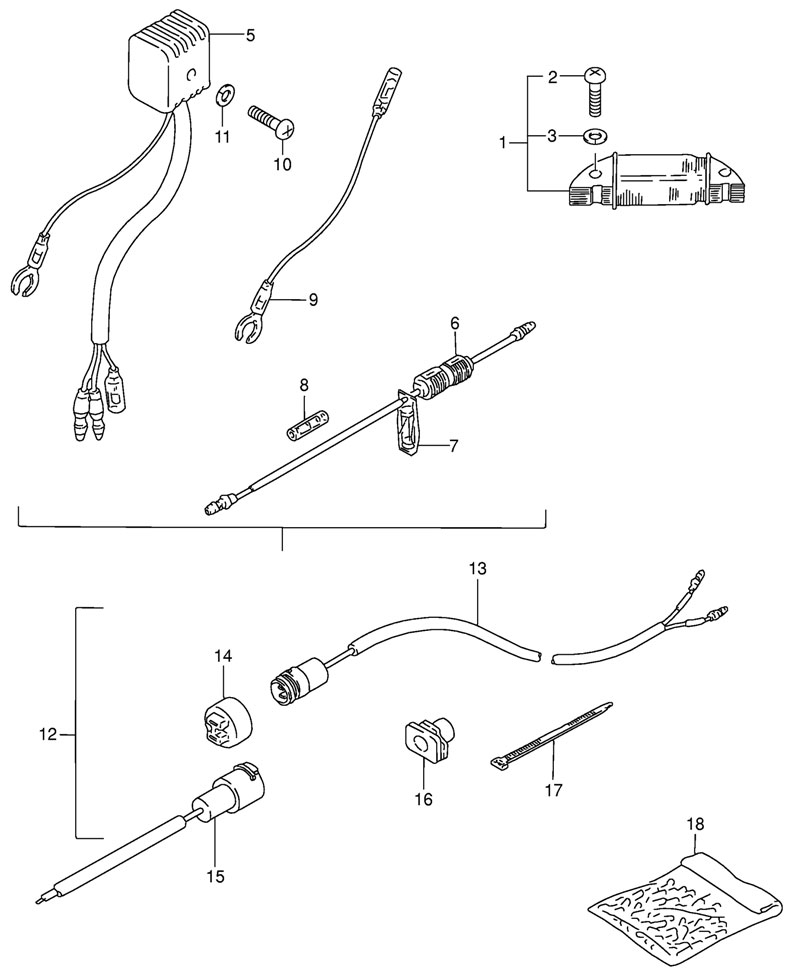 подвесной мотор Suzuki dt15 sk9 - электрика (1)