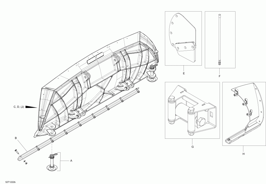 Bombardier ������ 0Front Mounted Blade 60' - Front ���������ed Blade 60'