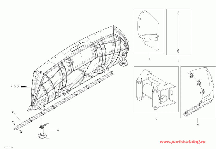 ������������ BRP 0Push Frame - Front ���������ed Blade 60'