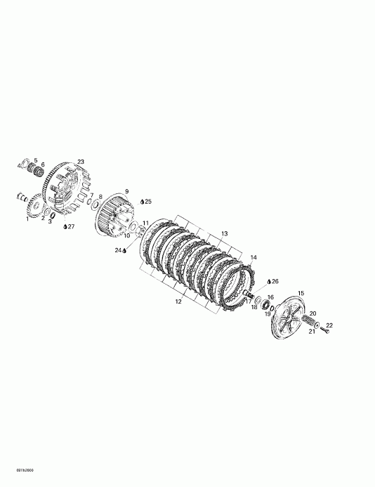    DS 650, 7404, 2000 - Clutch
