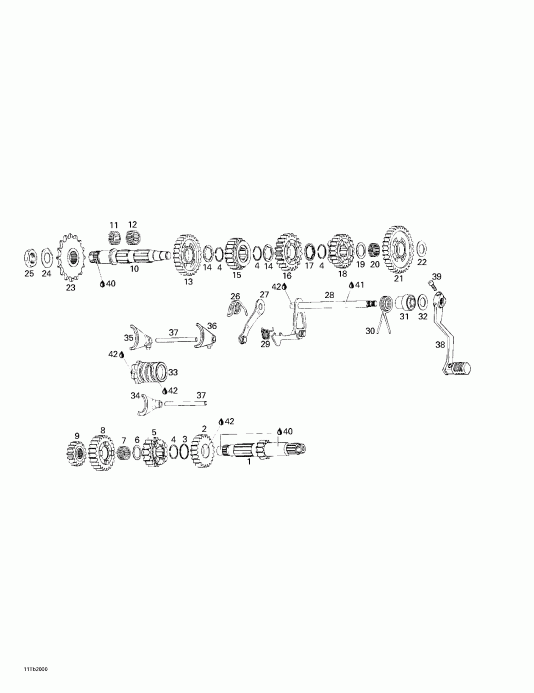 ATV Bombardier  DS 650, 7404, 2000 - 