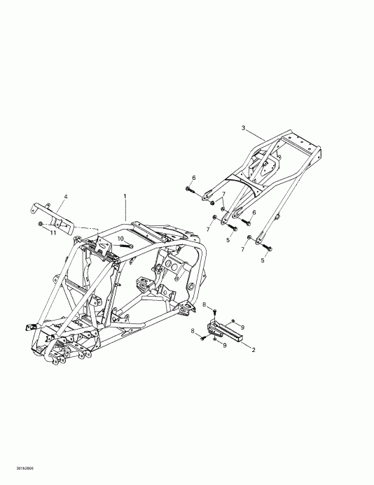   DS 650, 7404, 2000  - Frame