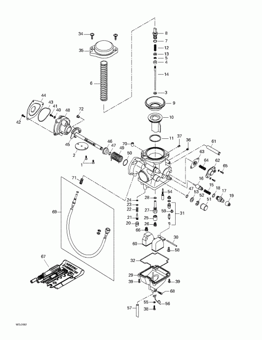   Traxter, 7407/7408, 2000 - Carburetor