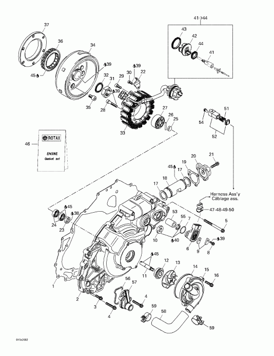   Traxter, 7407/7408, 2000  - Ignition And Water Pump