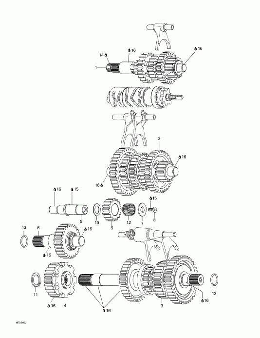  Bombardier Traxter, 7407/7408, 2000 - Transmission