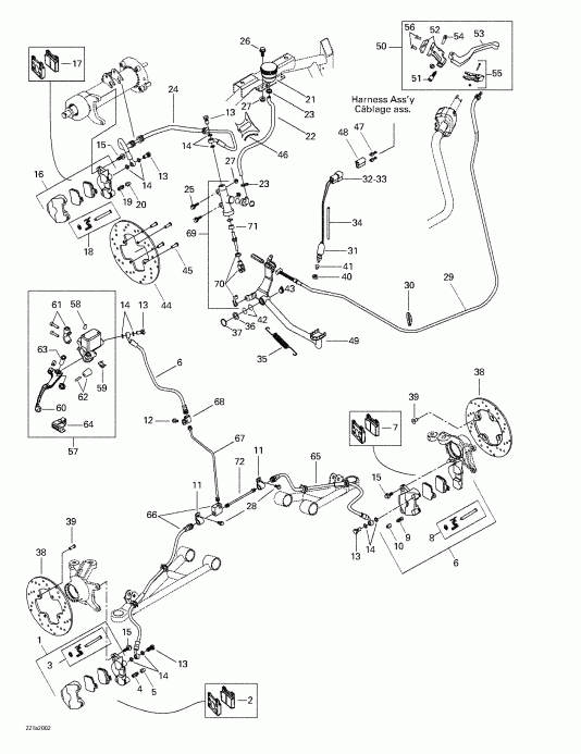  Bombardier Traxter, 7407/7408, 2000  - Hydraulic Brake