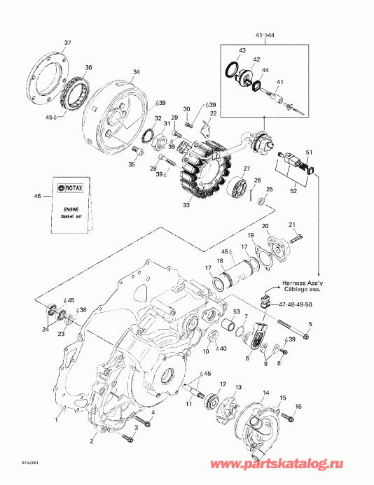 BRP Traxter, 7415/7416, 2000 - Ignition And Water Pump