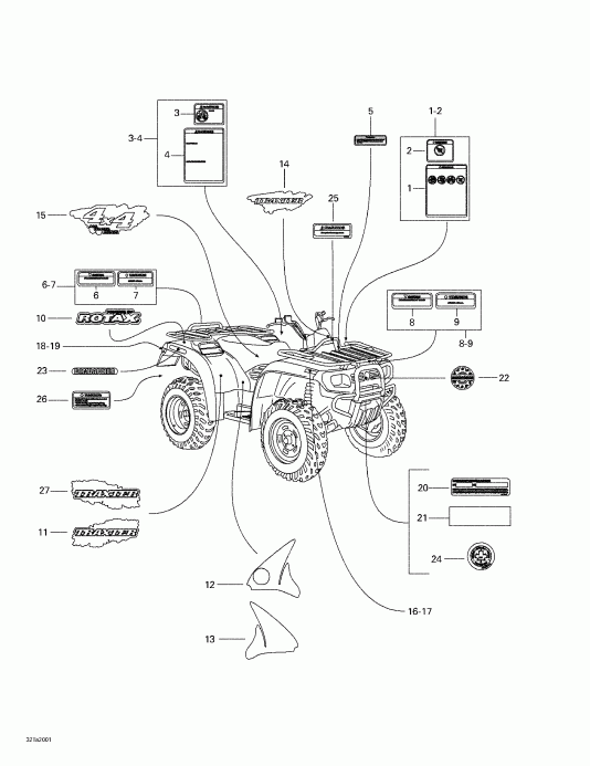 ATV  ����������� Traxter, 7417/7418, 2000 - ��������