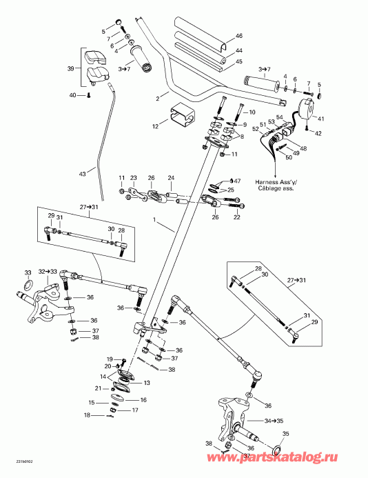 DS 650, 7404, 2001  - Steering System