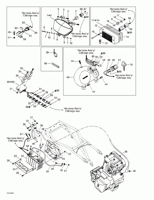  BRP DS 650, 7404, 2001  - Electrical System